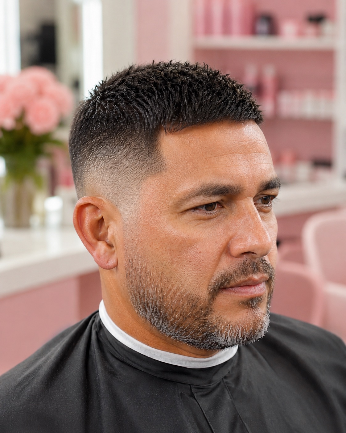 Corte moderno para hombre en el salón